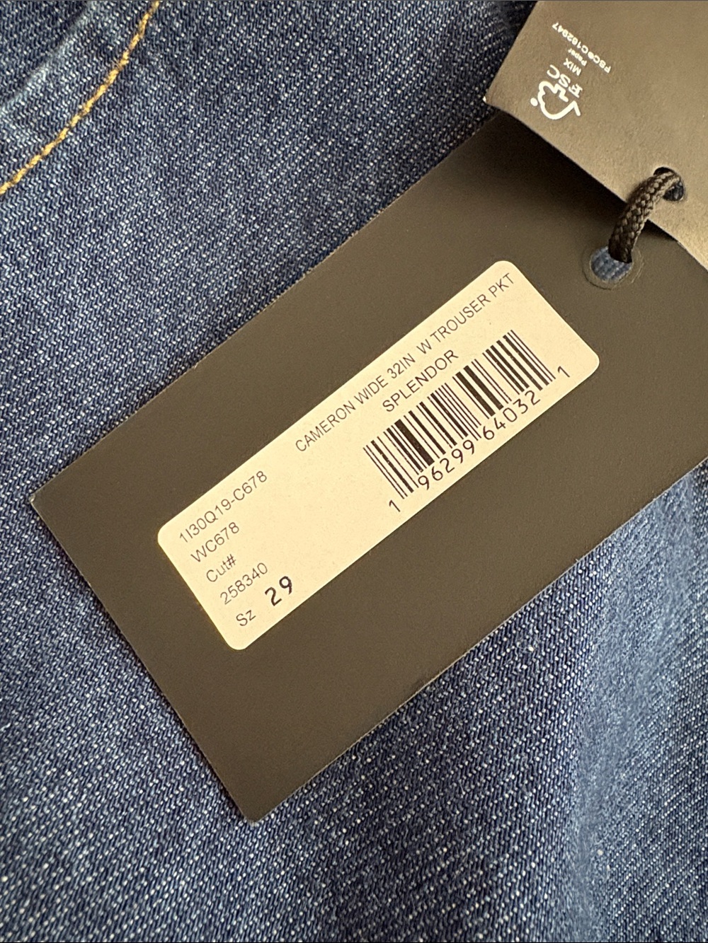 Paige Wide leg Jean trouser